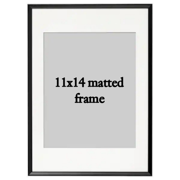 11x14  matted frame addition to your purchase - Picture 3 of 3